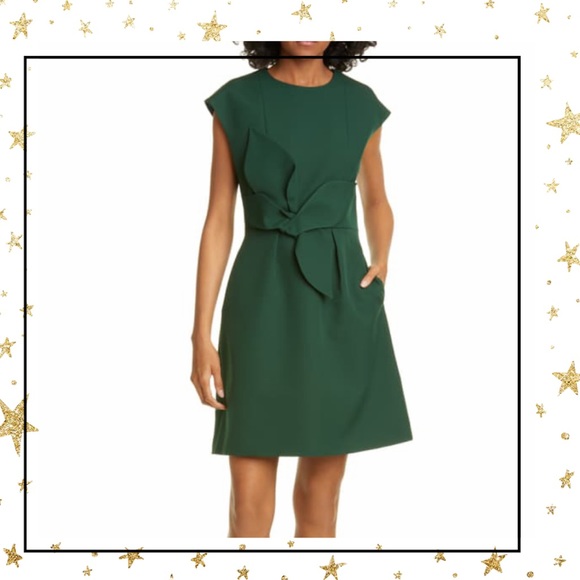 ted baker london polly structured bow dress